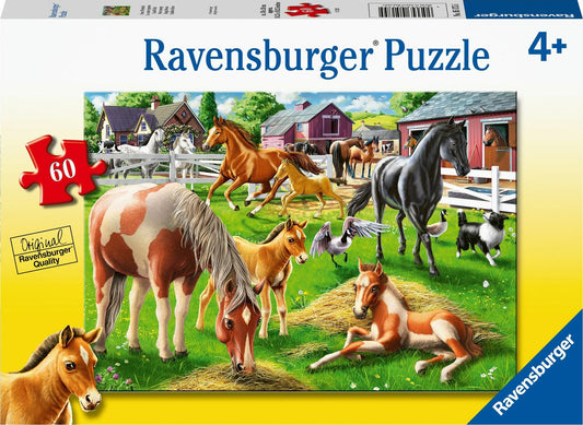 60 Pc Happy Horses Puzzle