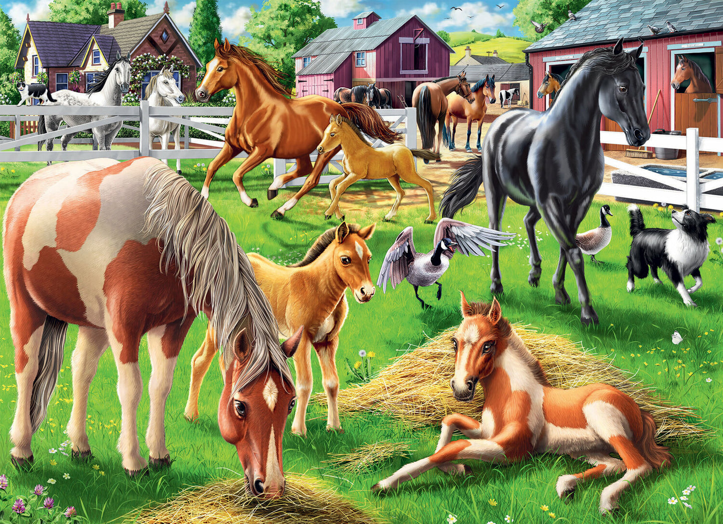 60 Pc Happy Horses Puzzle