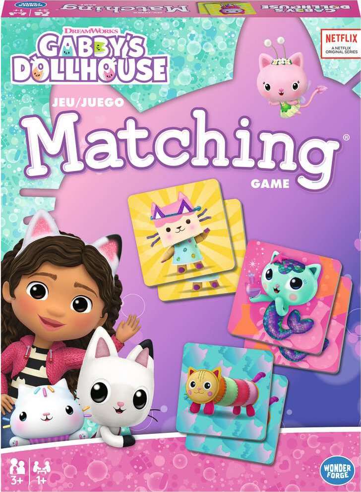 Gabby's Dollhouse Matching Game - Trilingual