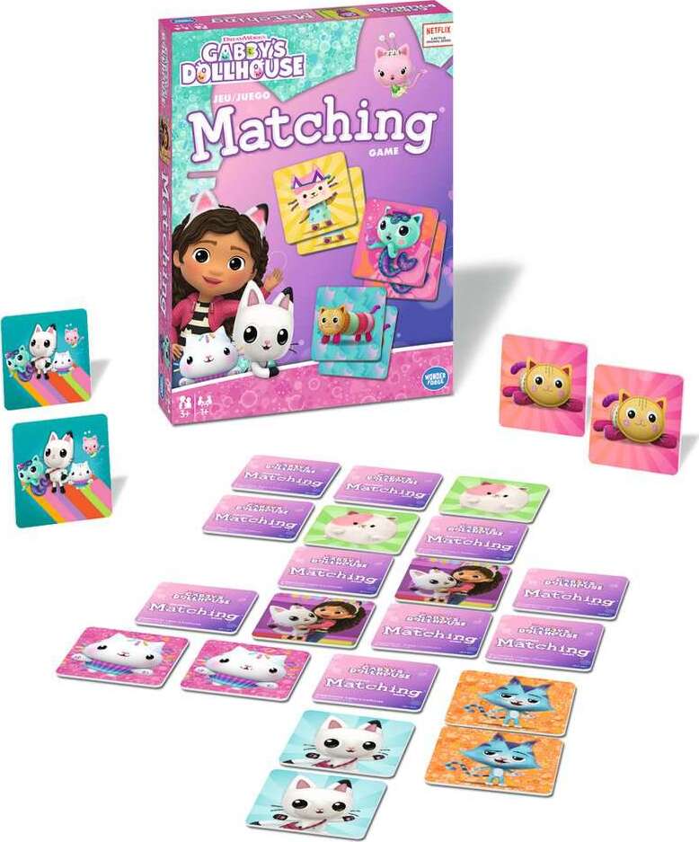 Gabby's Dollhouse Matching Game - Trilingual