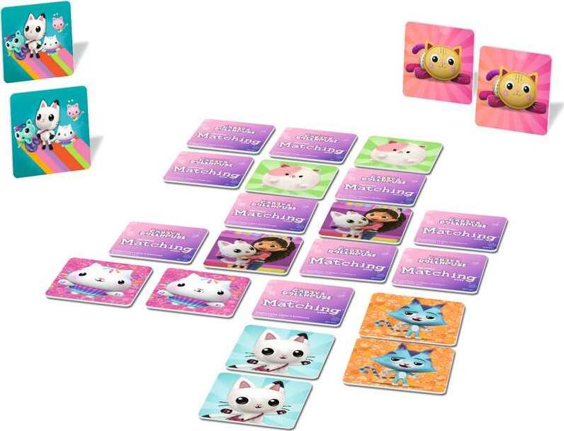 Gabby's Dollhouse Matching Game - Trilingual