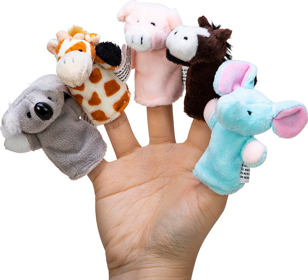 Plush Finger Puppets-Asst