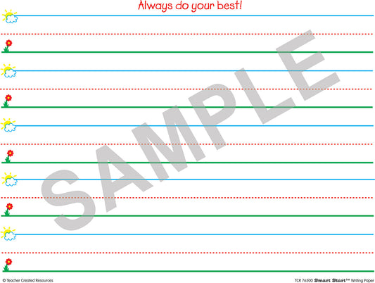 Smart Start K - 1 Writing Paper: 40 Sheet Tablet