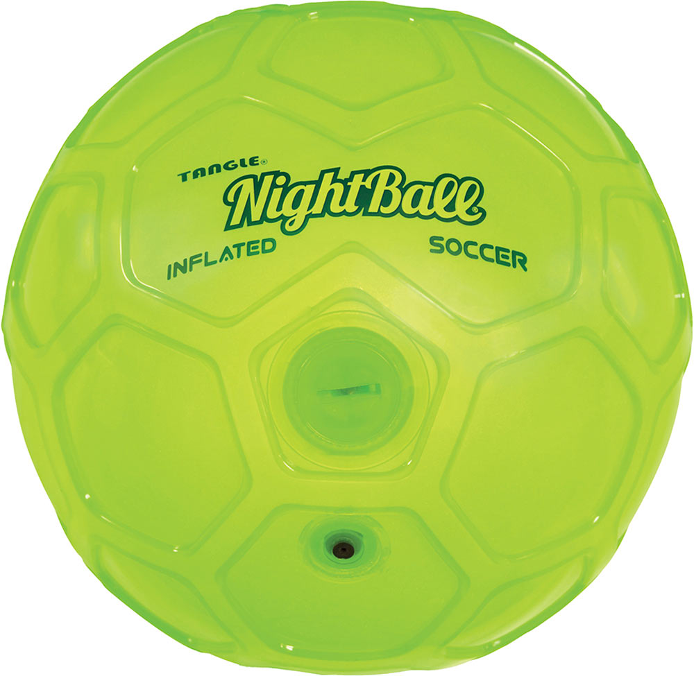 NightBall Green Inflatable Soccer Ball