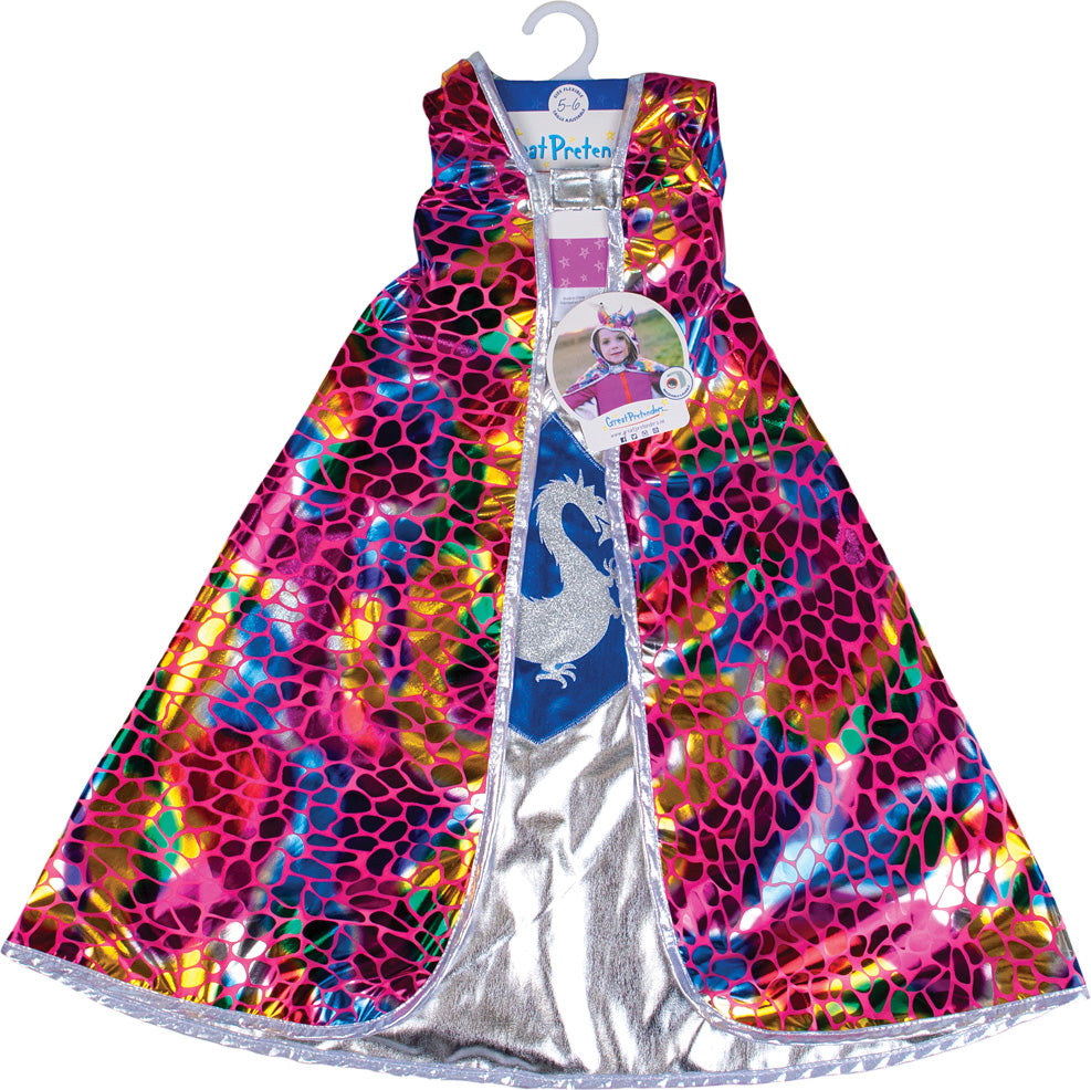 Great Pretenders Reversible Knight Dragon Cape Size 5-6