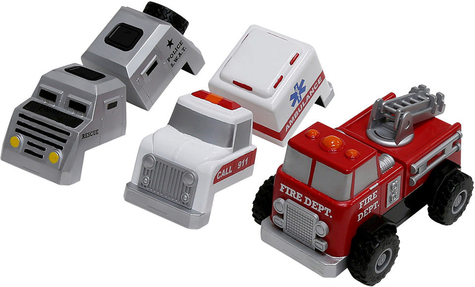 Magnetic Build-A-Truck - Fire and Rescue - Special Price