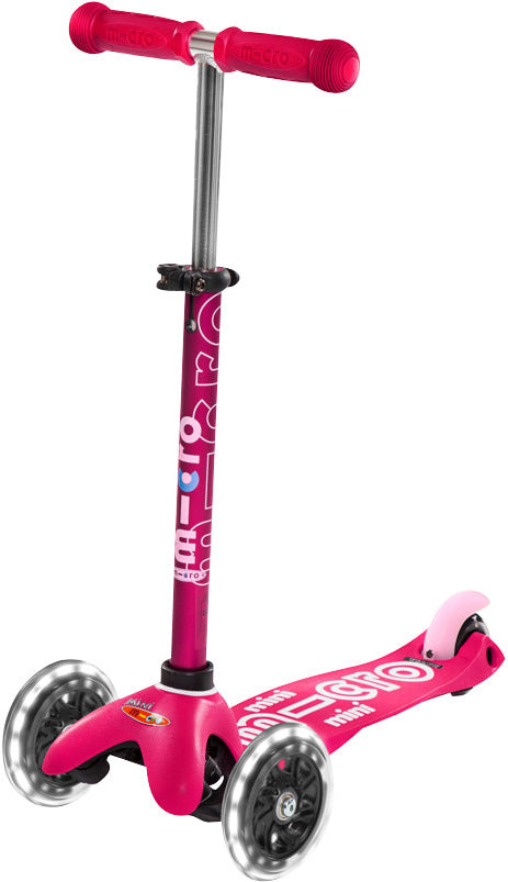 LOCAL PICK-UP ONLY - Micro Kickboard Mini Deluxe LED - Pink