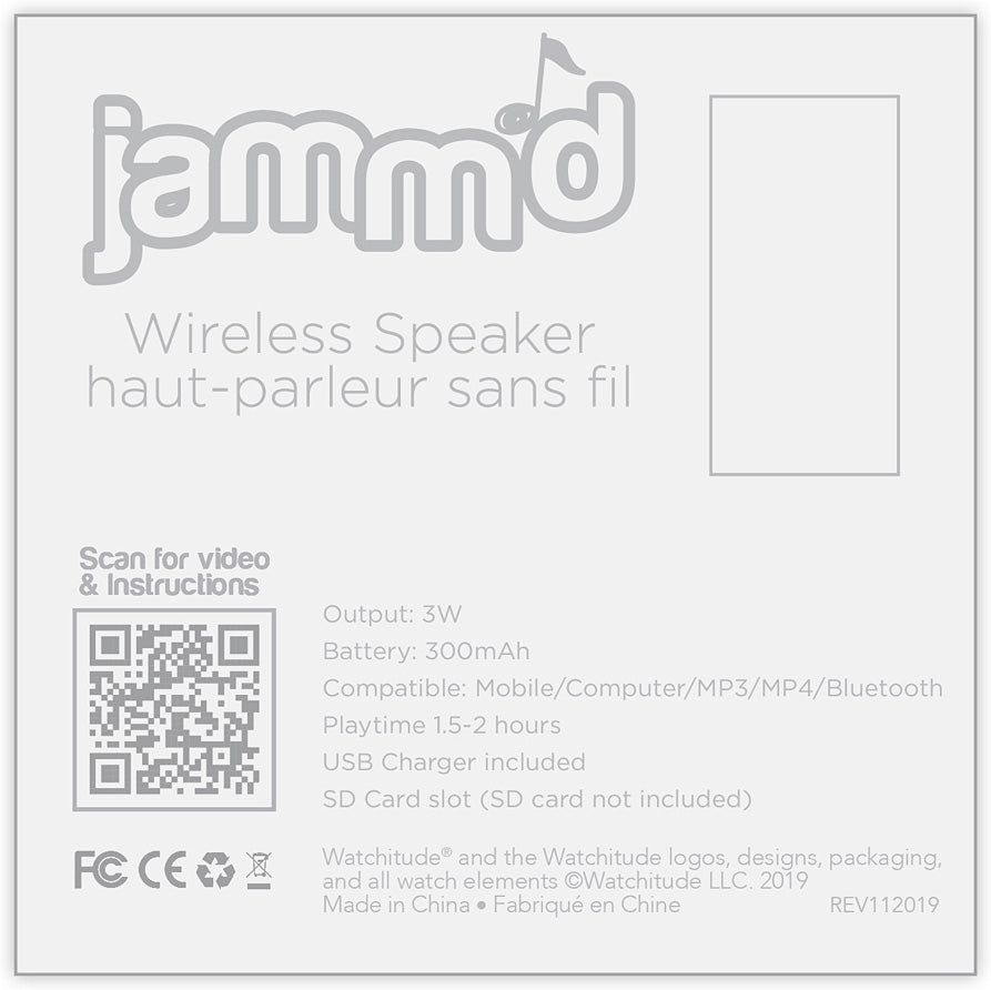 Jamm'd Wireless Speaker - Rainbow Tie Dye