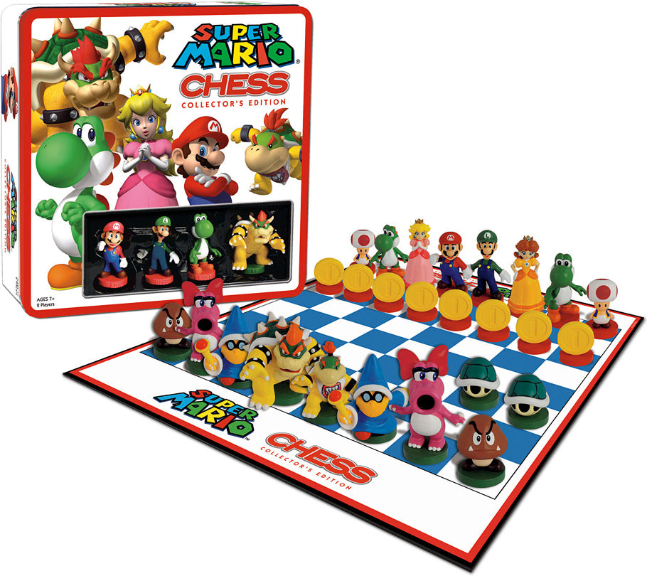 Super Mario Chess Collector's Edition Tin Game Age 7+