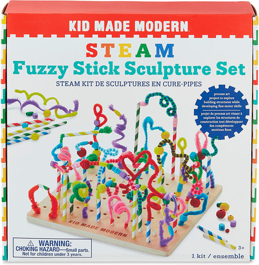 Kid Made Modern STEAM Fuzzy Stick Sculpture Set