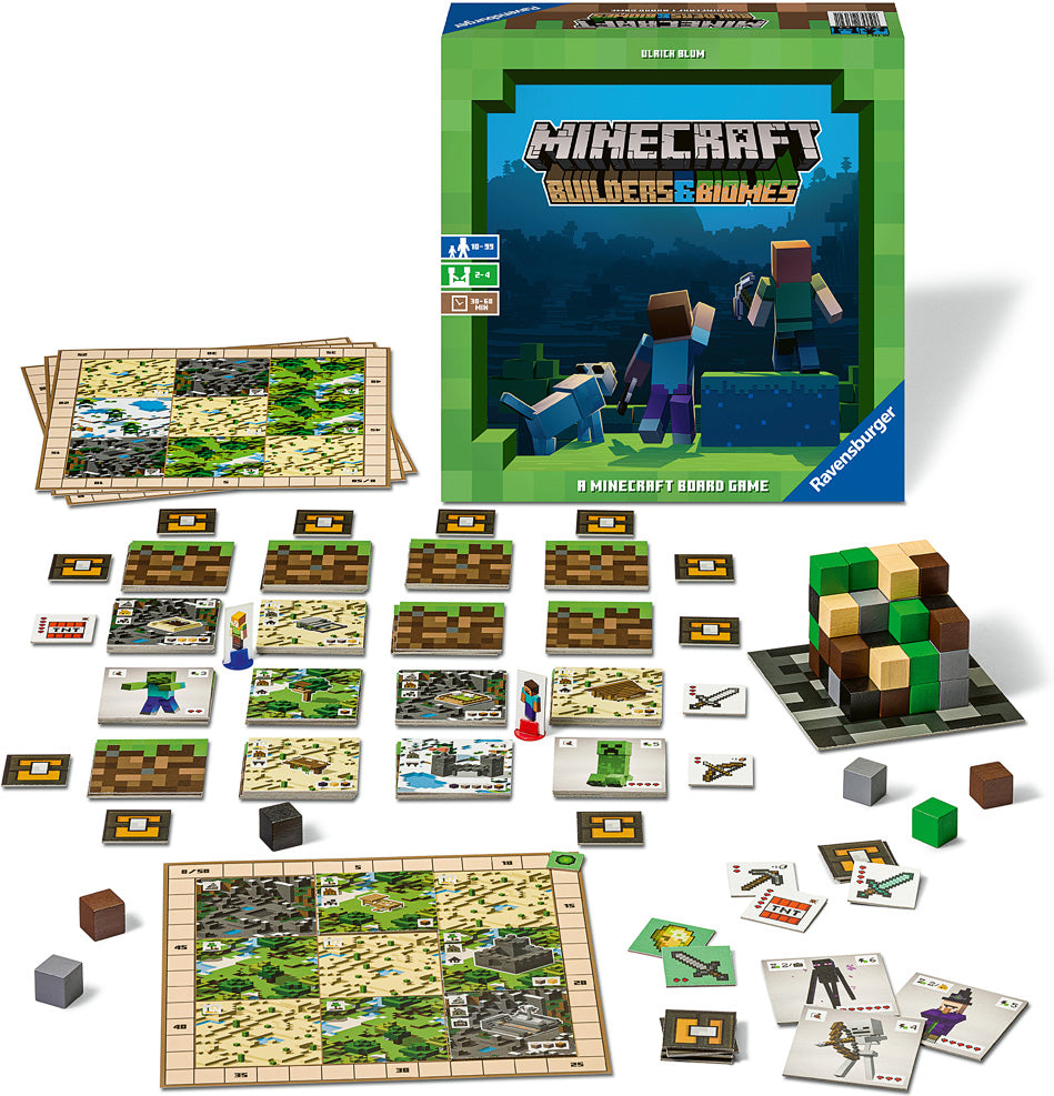 Minecraft: Builders & Biomes Board Game Age 10+