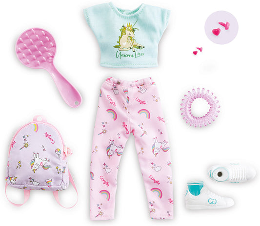 Corolle Girls Fantasy Unicorn Dressing Room Doll Clothes Set