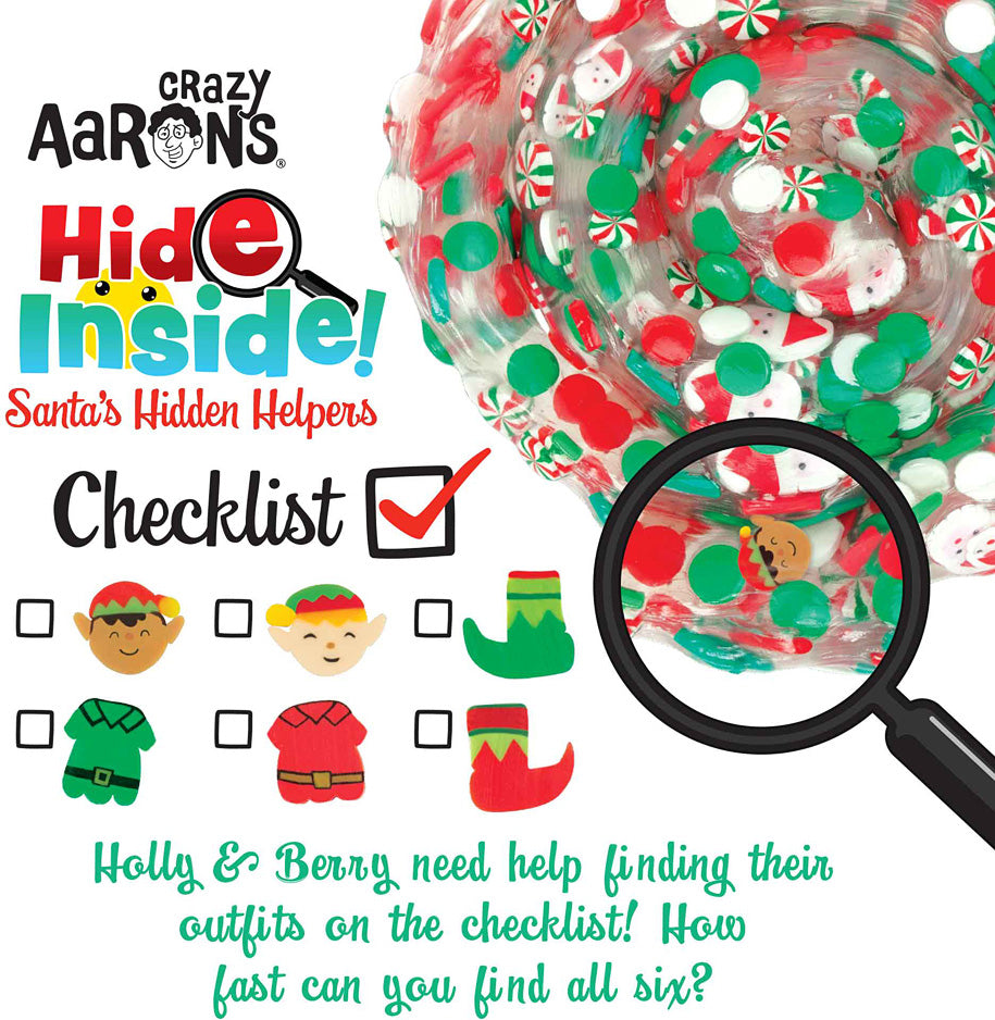 Hide Inside! Santa's Hidden Helpers Thinking Putty