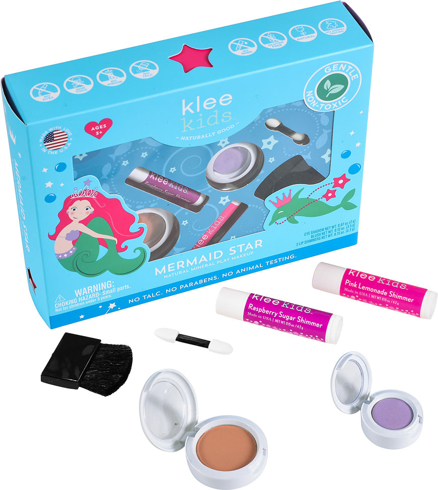 Klee Kids Natural Mineral Play Makeup Kit Mermaid Star