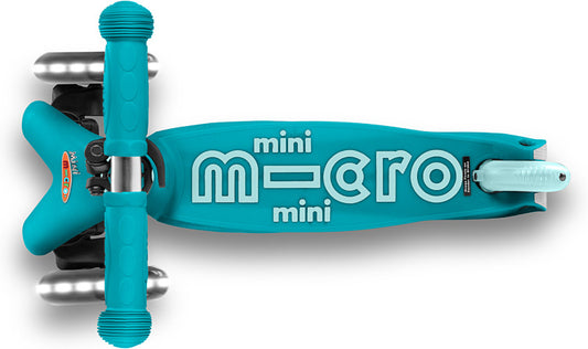 LOCAL PICK-UP ONLY - Micro Mini Deluxe LED Scooter - Aqua