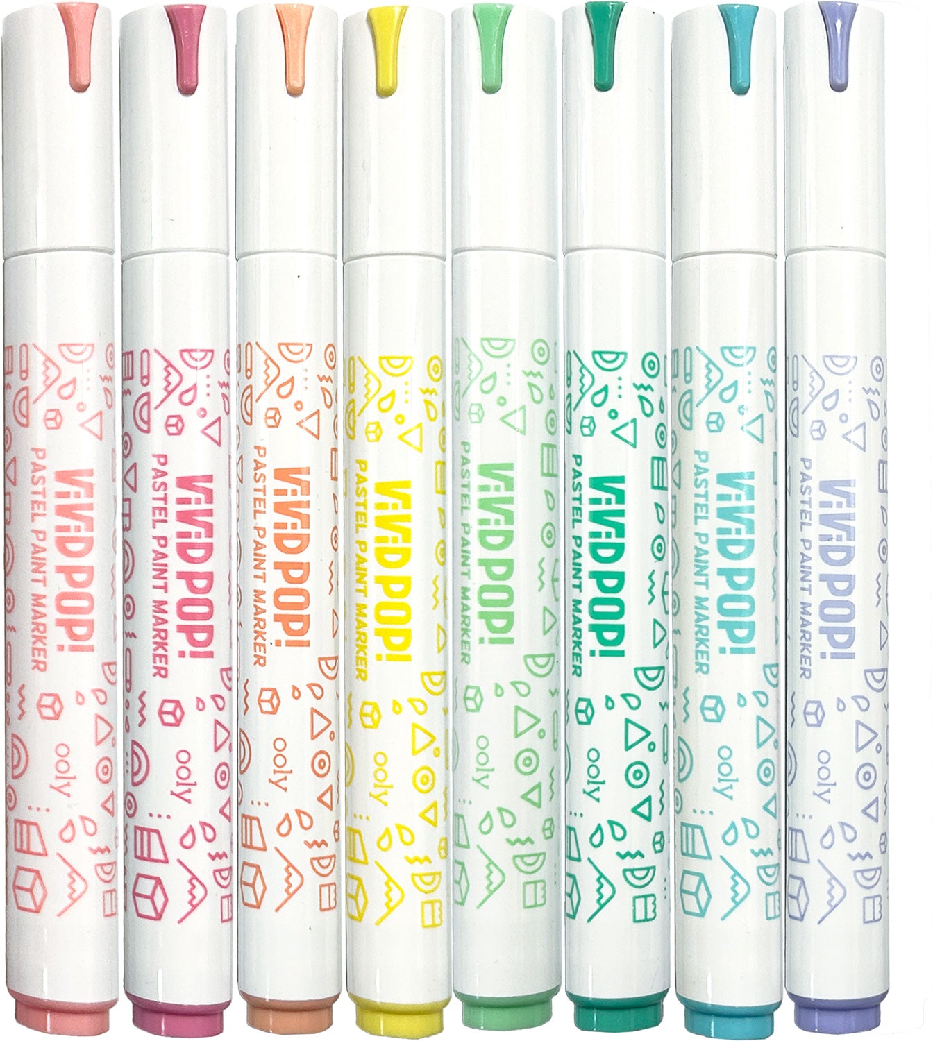 Vivid Pop! Water Based Paint Markers - Pastel