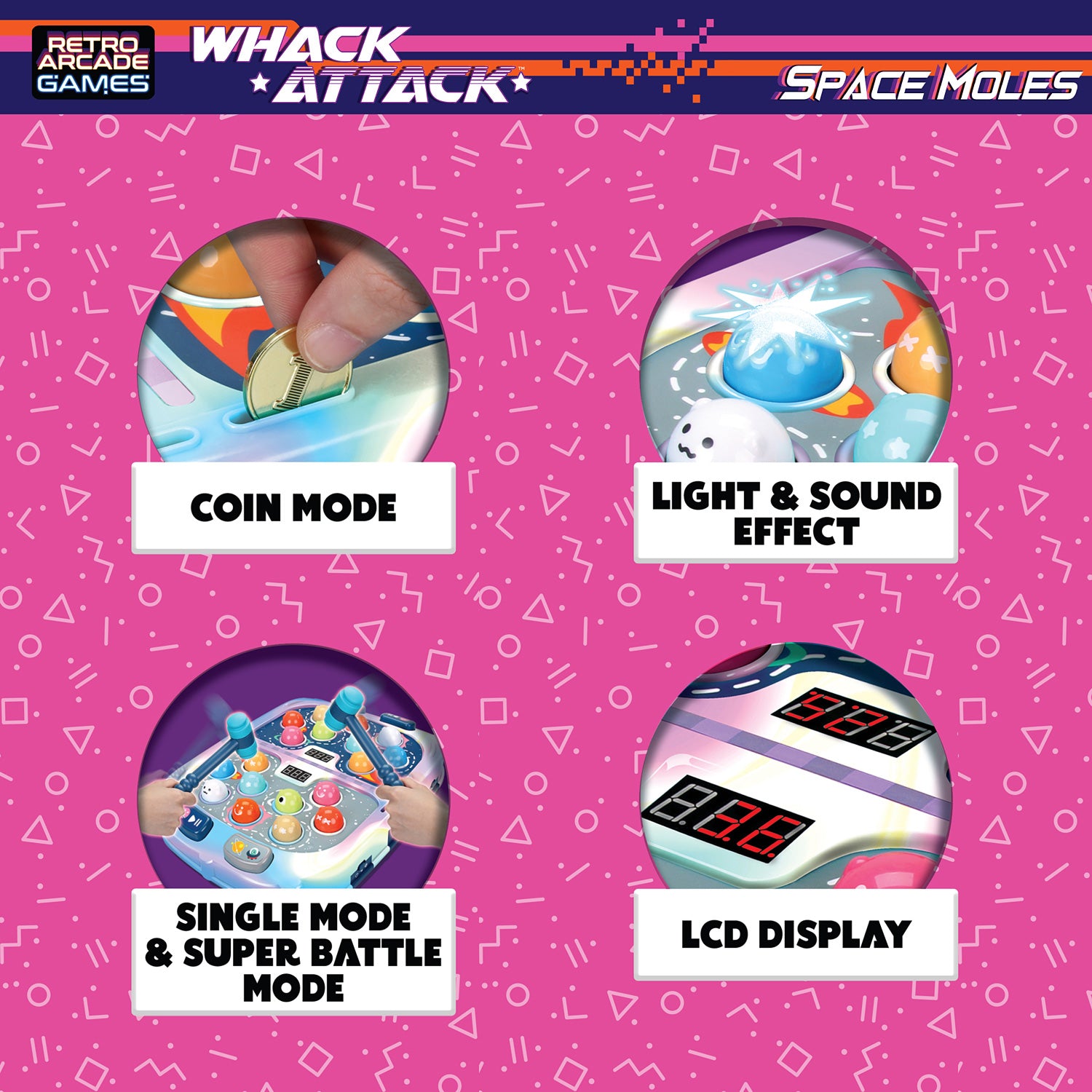 Whack Attack Space Moles Game