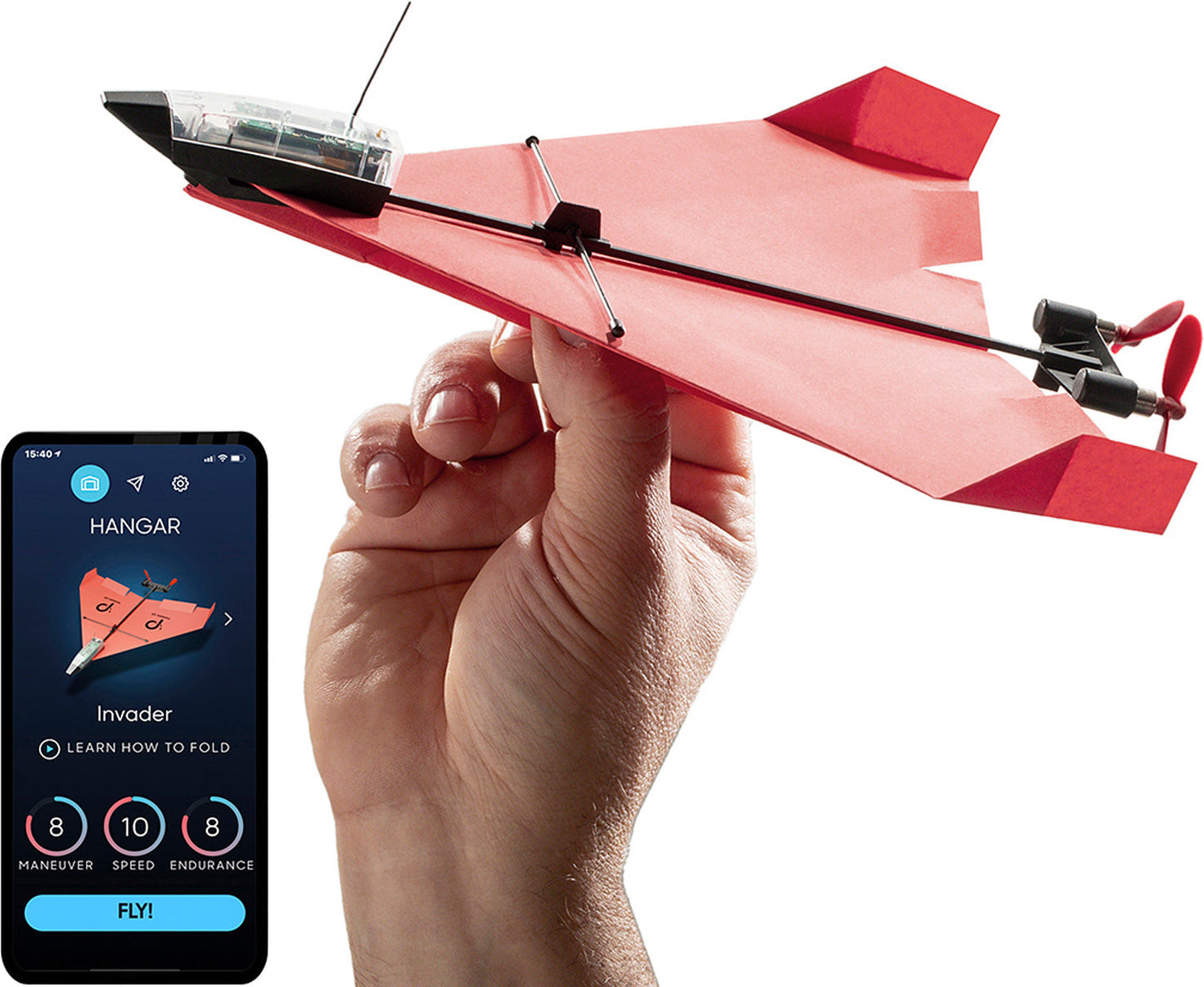 POWERUP 4.0 Smartphone Controlled Paper Airplane Kit
