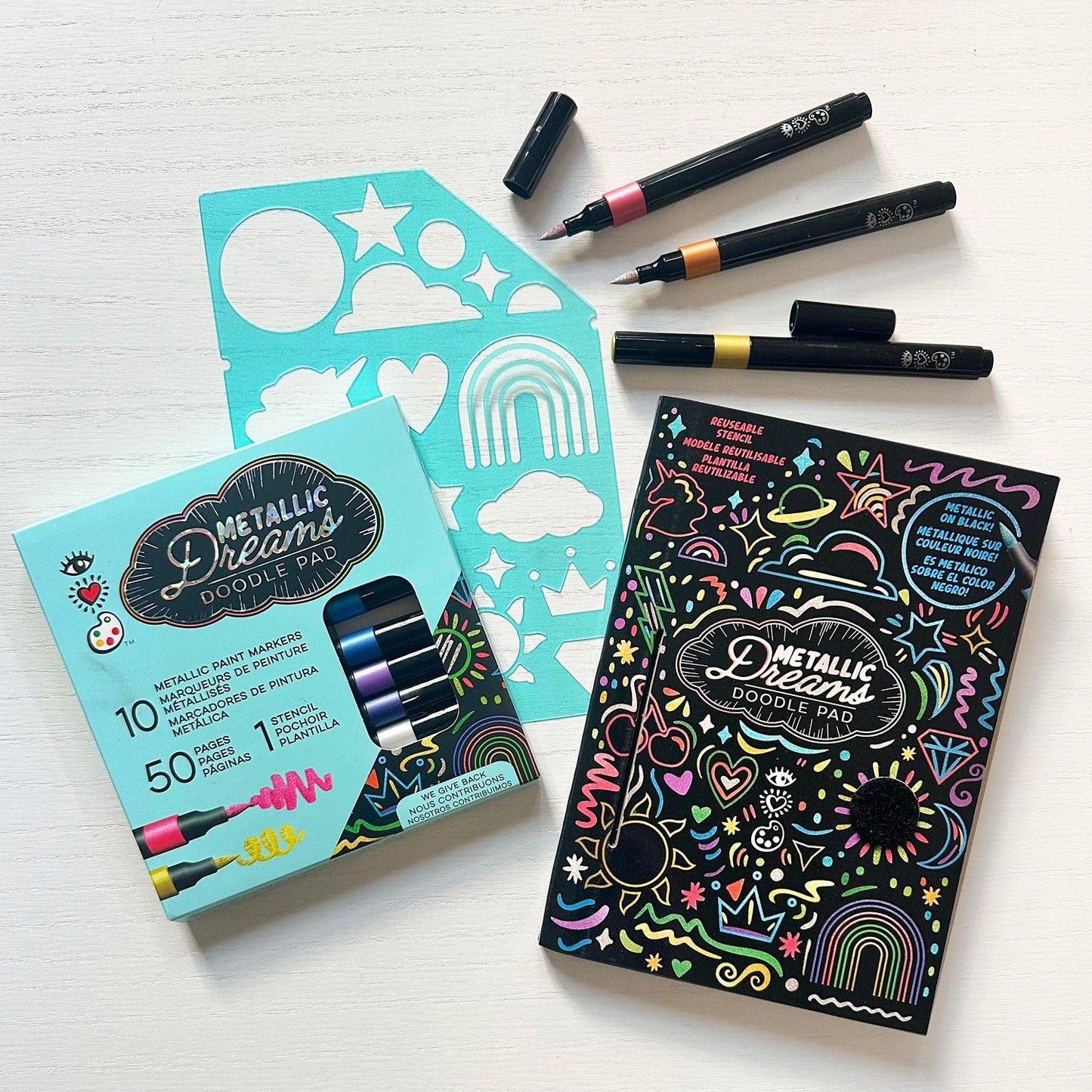 iHeartArt Metallic Dreams Doodle Pad