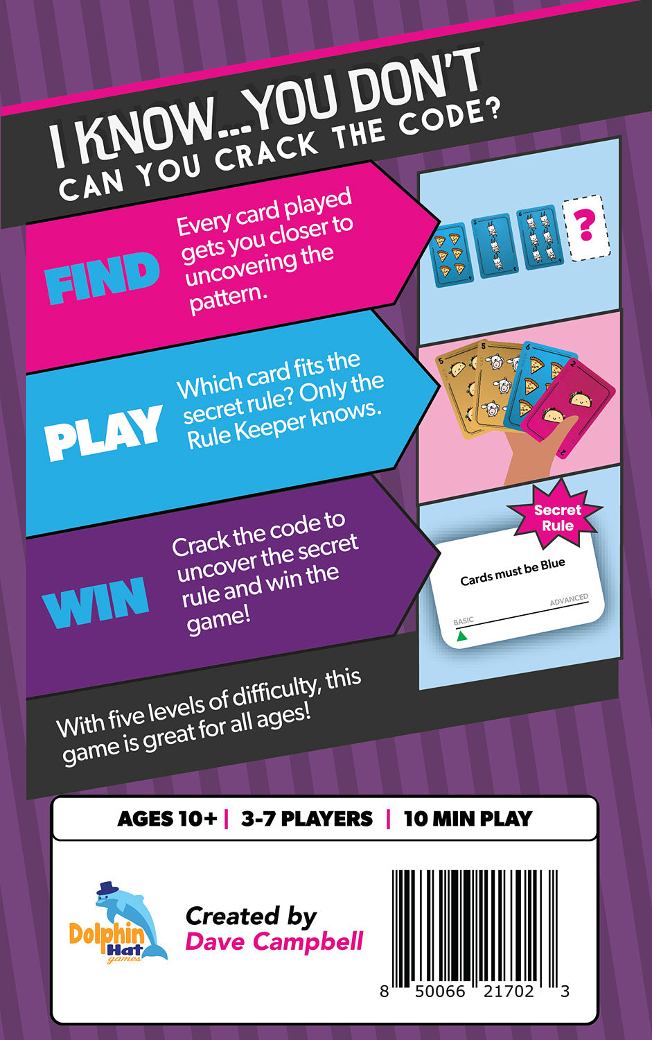 I Know...You Don't Card Game