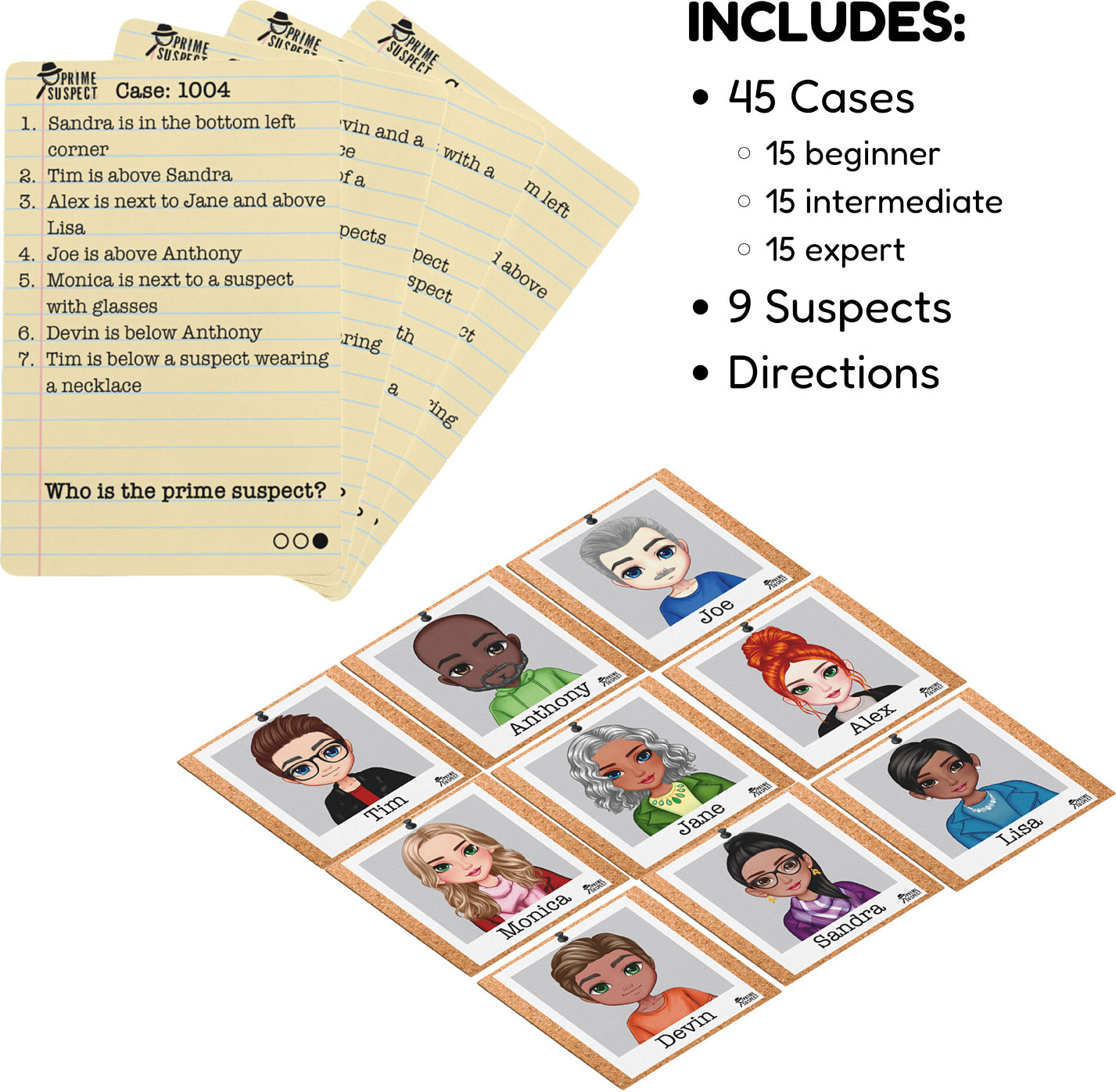 Prime Suspect Solo Card Game