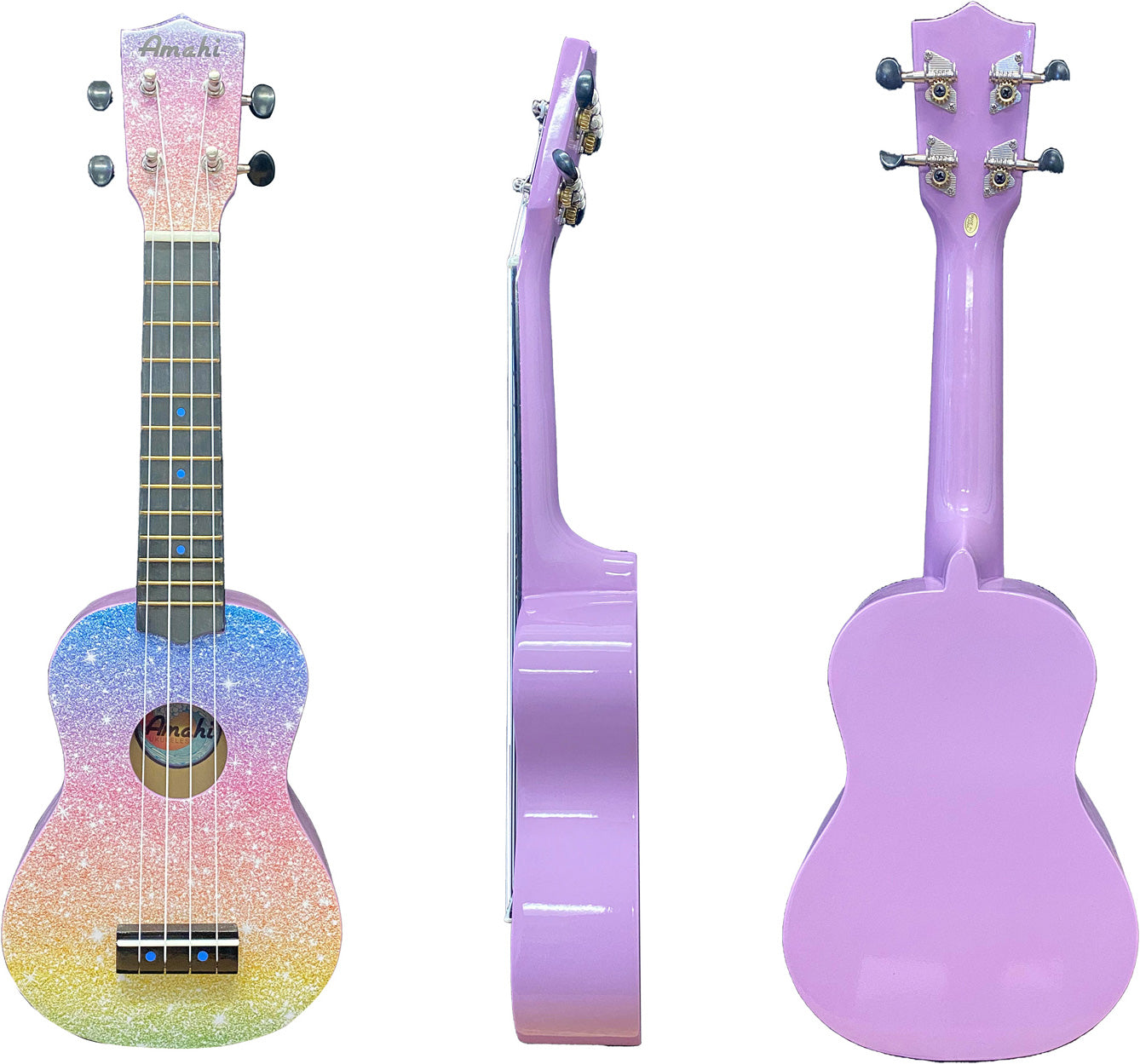 Glitter Rainbow Ukulele