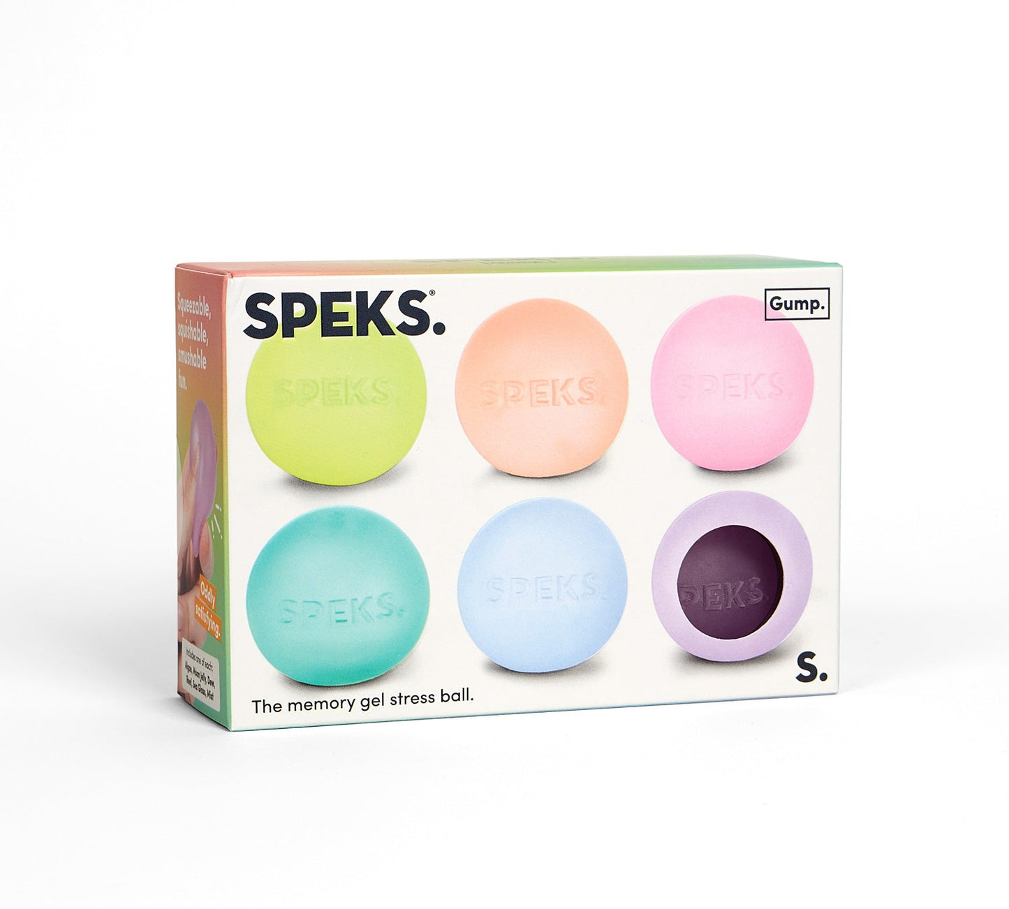 SPEKS Gump Mini Memory Gel Stress Balls 6-pack