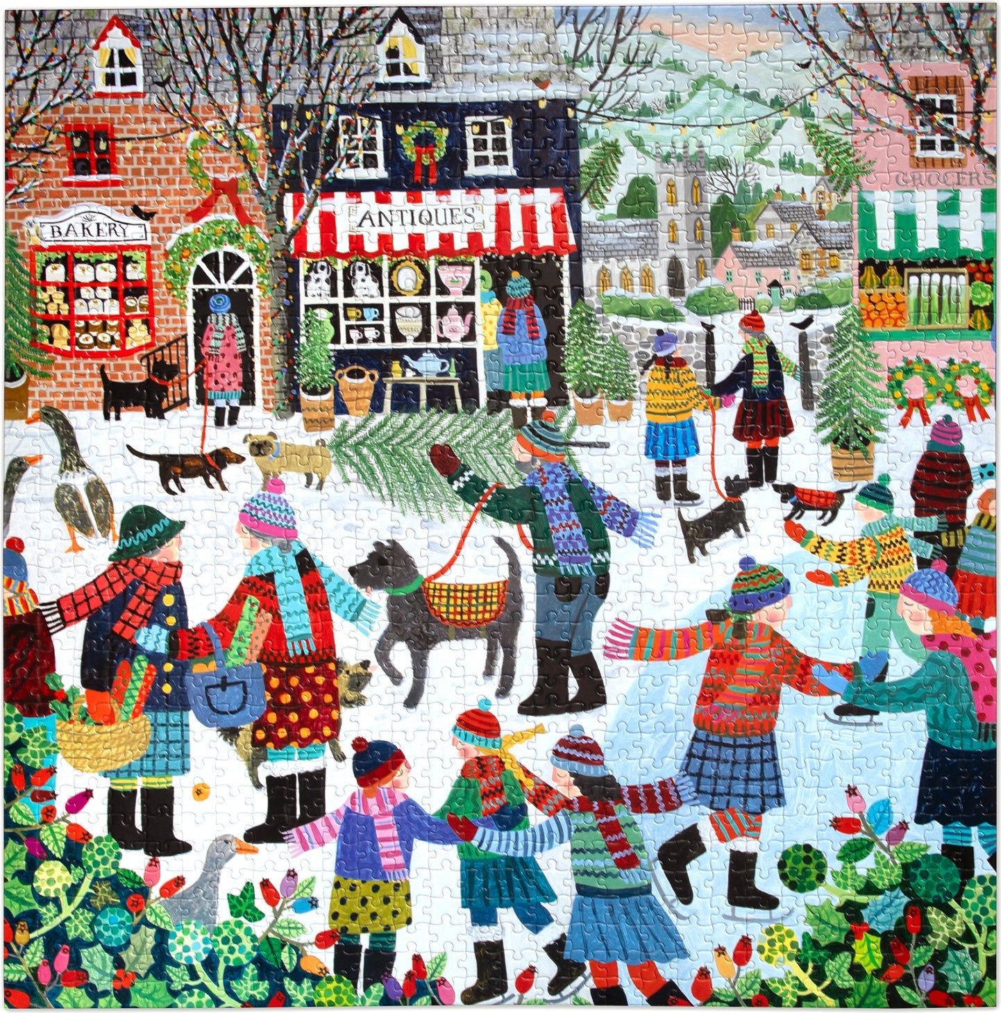 Christmas in the Square 1000 Piece Puzzle