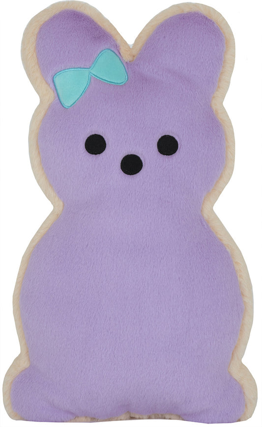 Bunny Cookie Furry Pillow - Purple