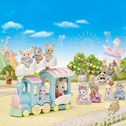 Calico Critters Floating Cloud Rainbow Train