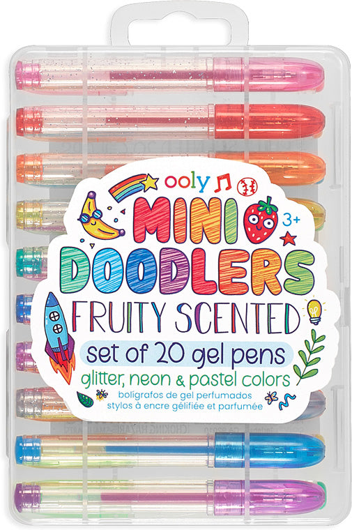 Mini Doodlers Fruity Scented Gel Pens - Set of 20