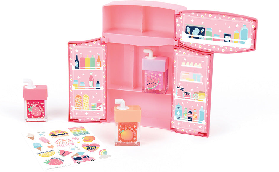 Mini Fridge Lip Gloss Set