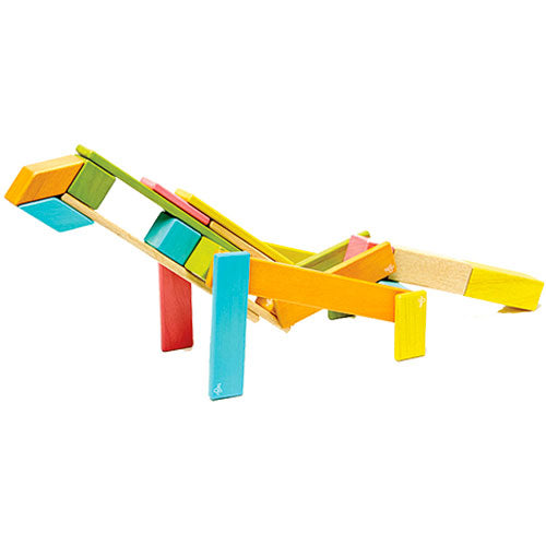 Tegu Magnetic Wooden Blocks 24 pc Tints Set