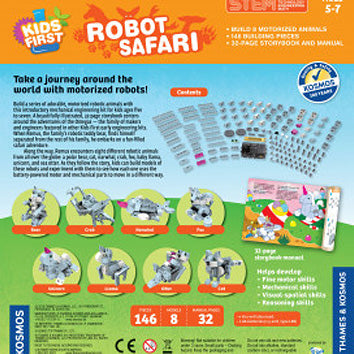 Kids First: Robot Safari - Introduction to Motorized Machines Age 5+