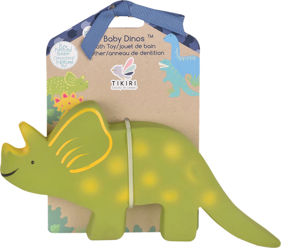 Baby Triceratops (Trice) Rubber Toy