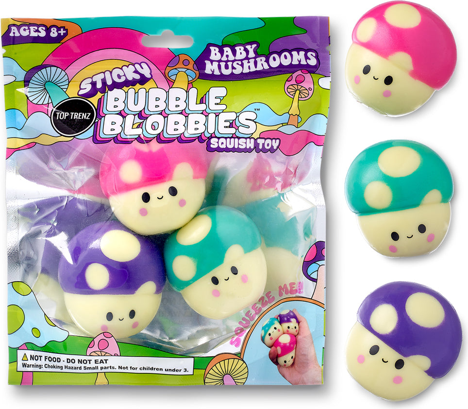 Sticky Bubble Blobbies - Baby Mushrooms