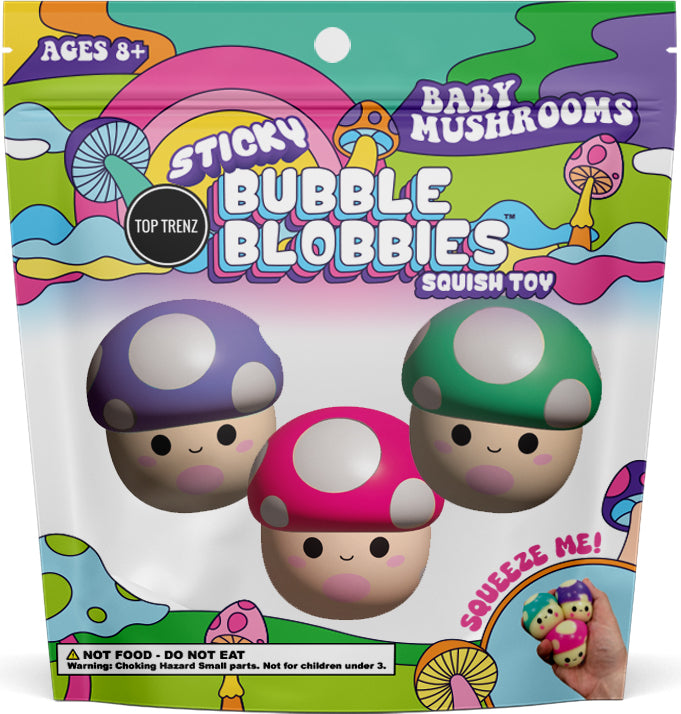 Sticky Bubble Blobbies - Baby Mushrooms