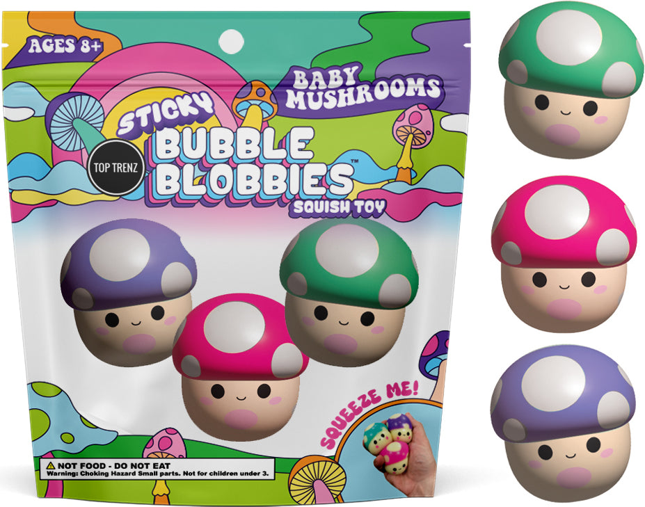 Sticky Bubble Blobbies - Baby Mushrooms