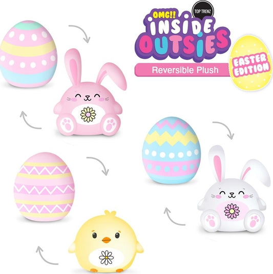 Inside Outsies Reversible Plush - Easter Collection