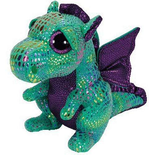 Ty Beanie Boos Cinder The Green Dragon Plush