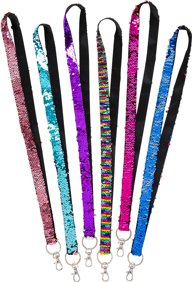 36" Flip Sequin Lanyard