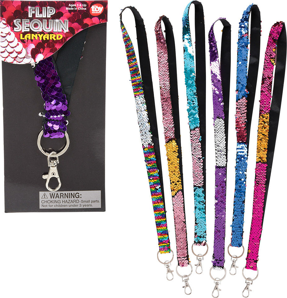 36" Flip Sequin Lanyard