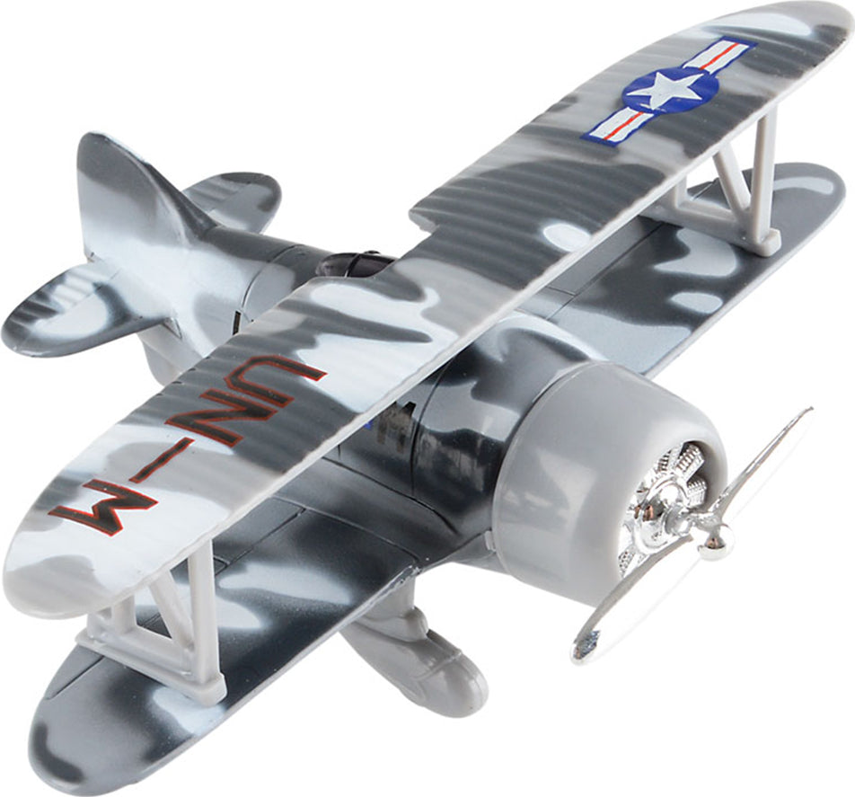 6.5" Die Cast Pull Back Camo Planes