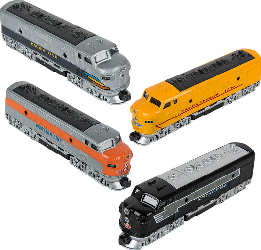 6.5" Diecast Pull Back Classic Loco Diesel Train