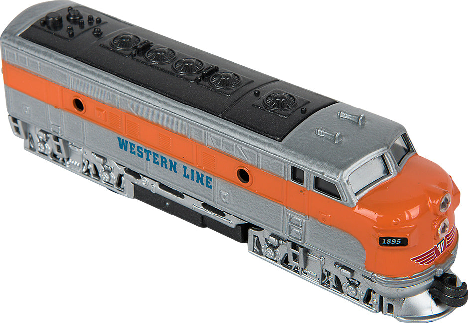 6.5" Diecast Pull Back Classic Loco Diesel Train