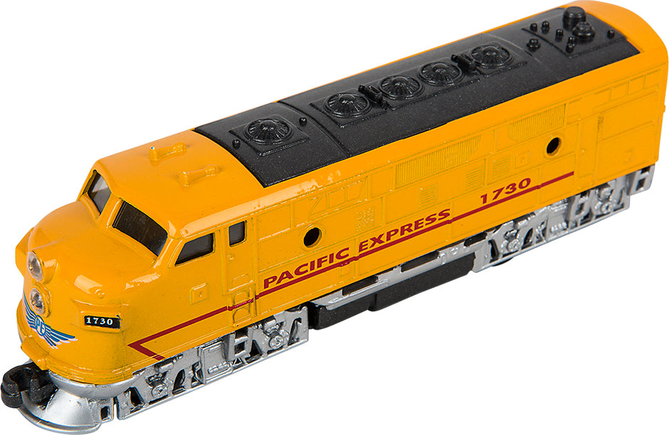 6.5" Diecast Pull Back Classic Loco Diesel Train