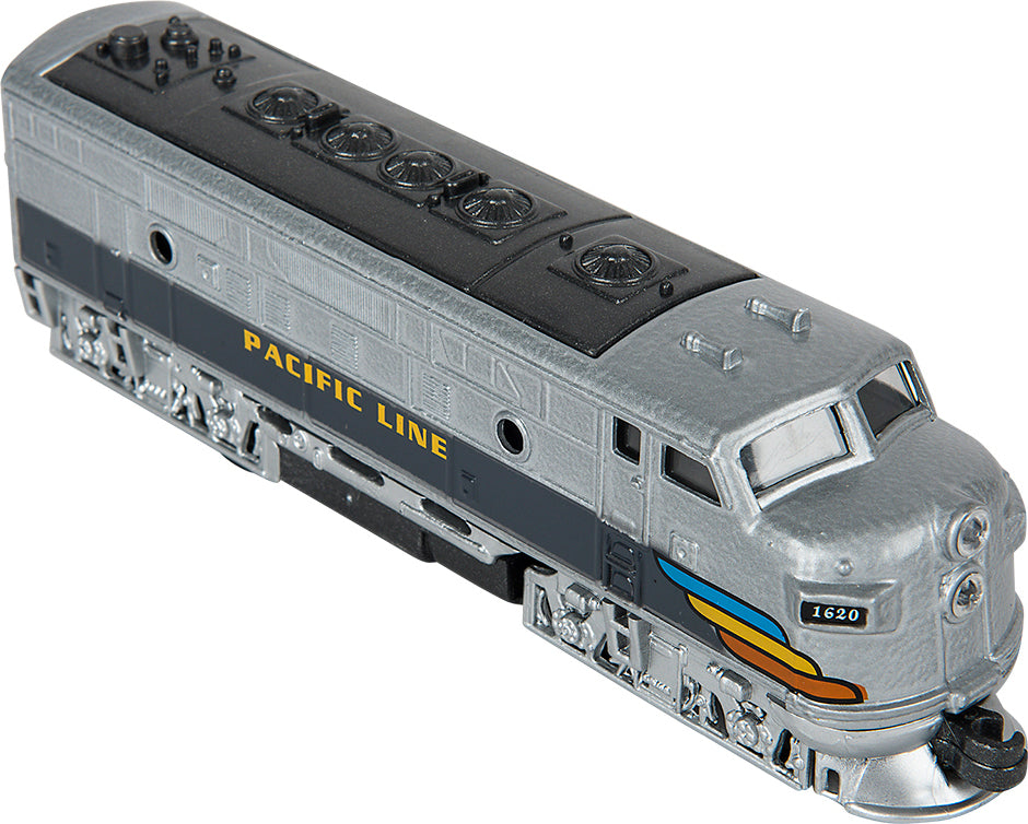 6.5" Diecast Pull Back Classic Loco Diesel Train