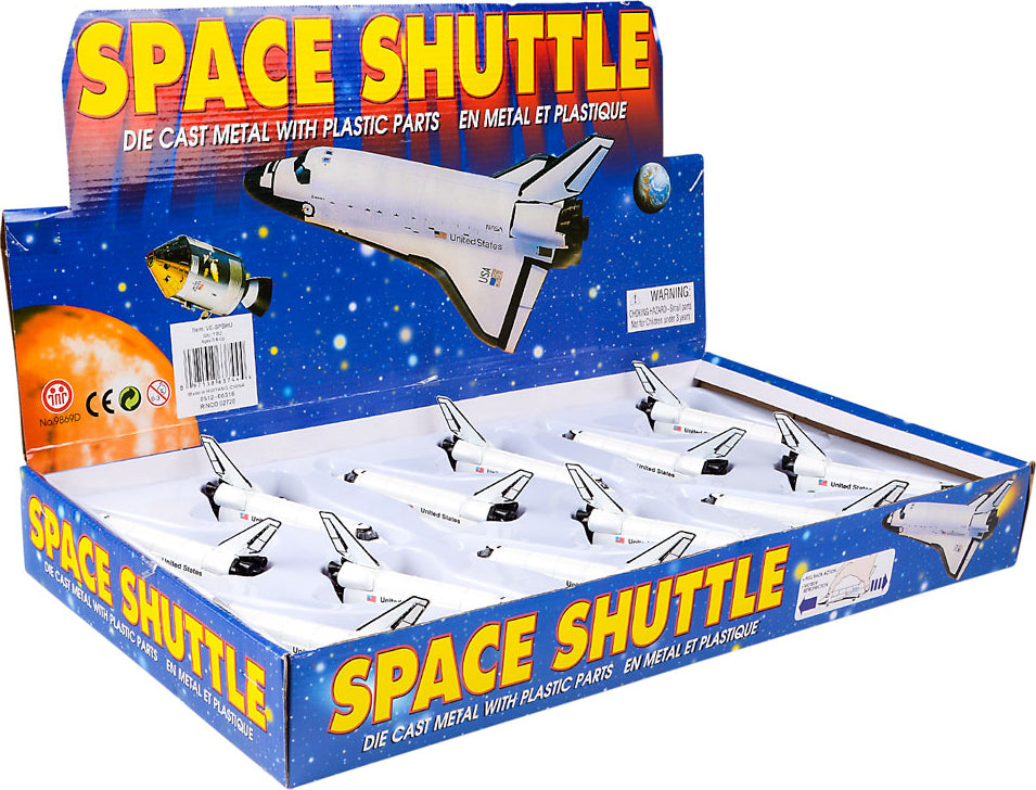 5" Die Cast Pull Back Space Shuttle