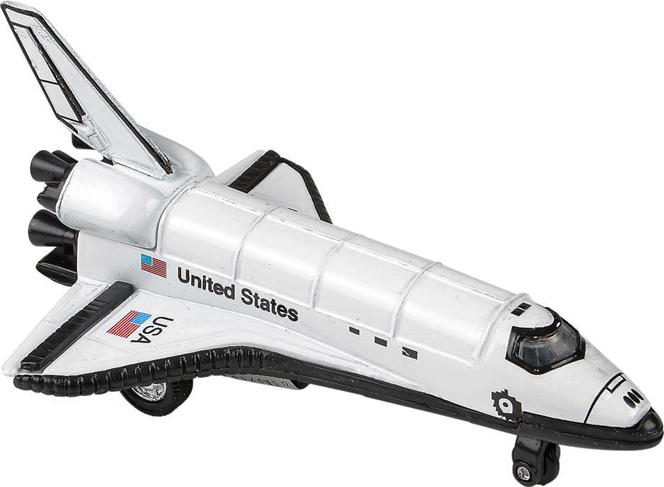 5" Die Cast Pull Back Space Shuttle