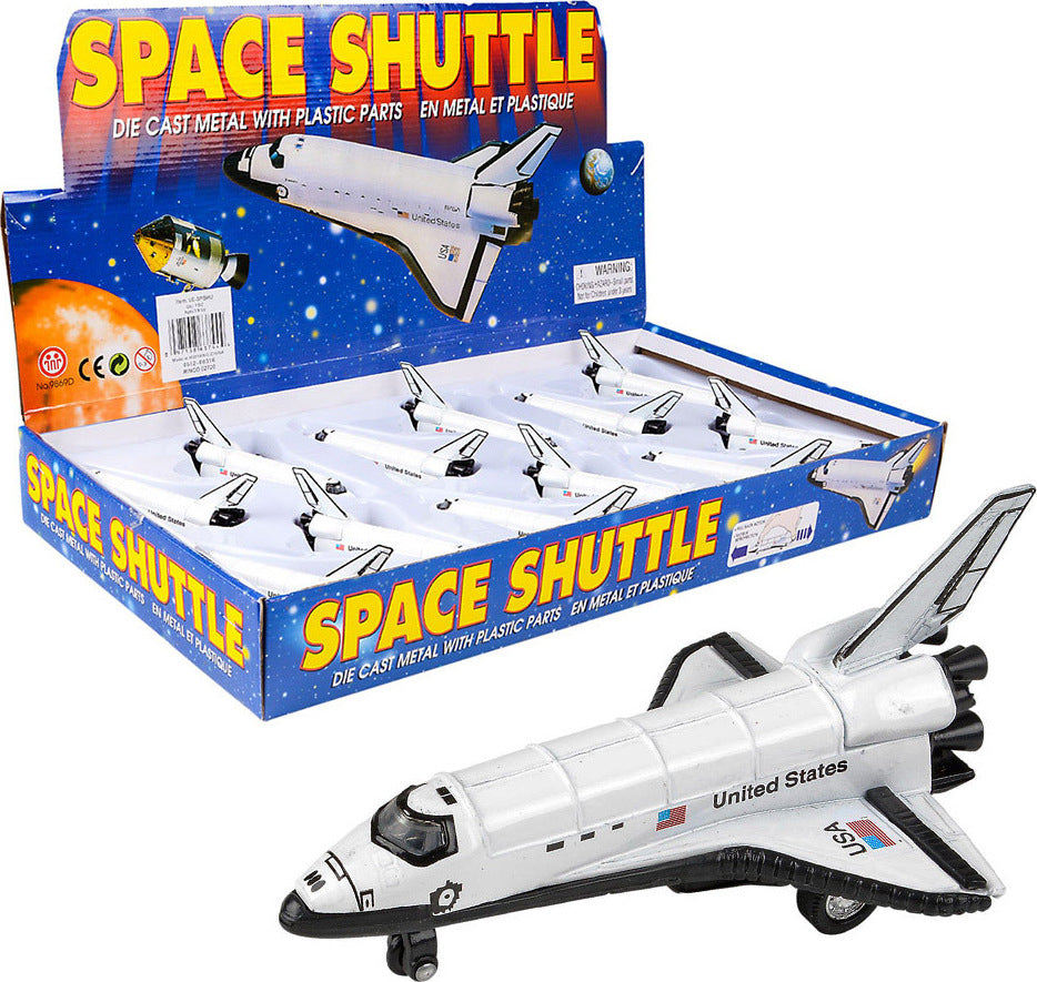 5" Die Cast Pull Back Space Shuttle